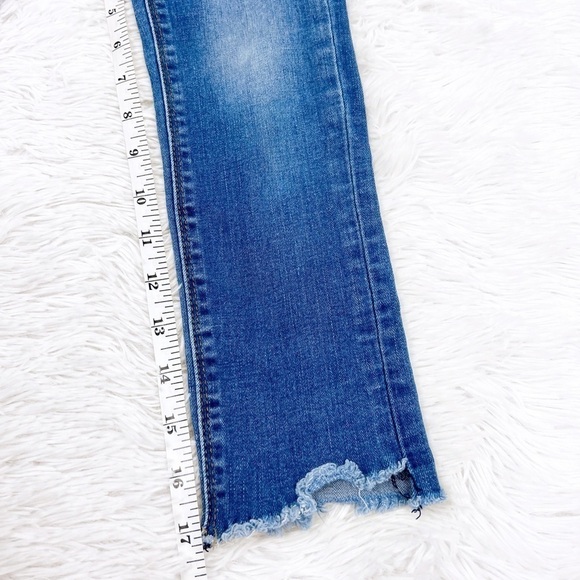 Hudson Girls Raw Hem Embroidered Best friend Rebel Heart Jeans Size 6X - Picture 8 of 9